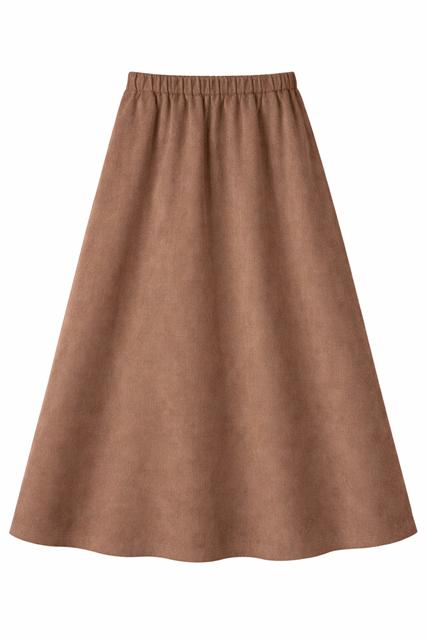 Maxi Corduroy Pull On Skirt in Mocha by Ulla Maxi