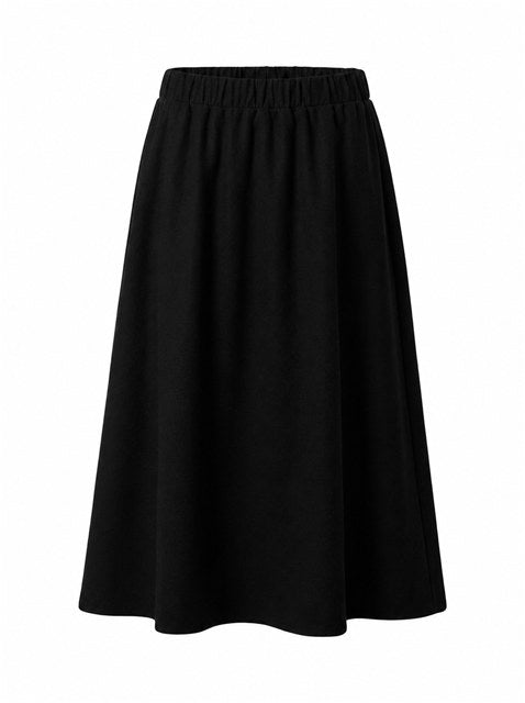 Stretch Wool Pull On Skirt in by Marjun