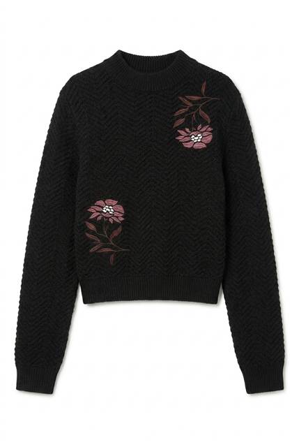 Chevron Knit in Black by Birt UK