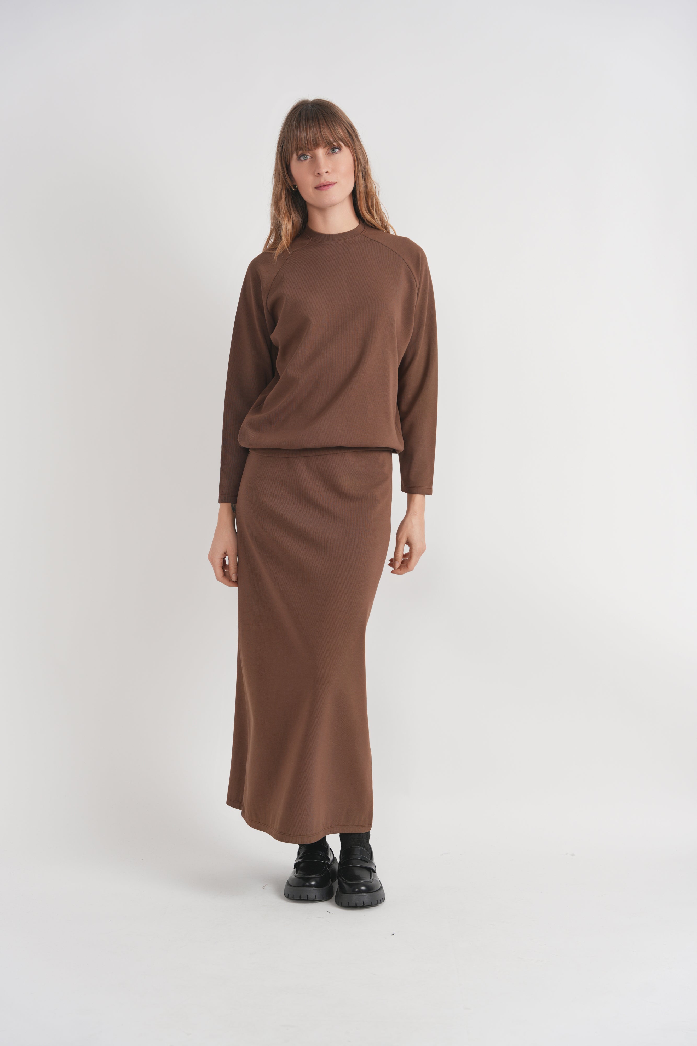 Ribbed Long Sleeve Sweatshirt in by Faves