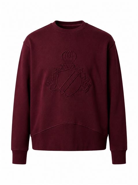 Ribbed Sweatshirt in Burgundy by Spades