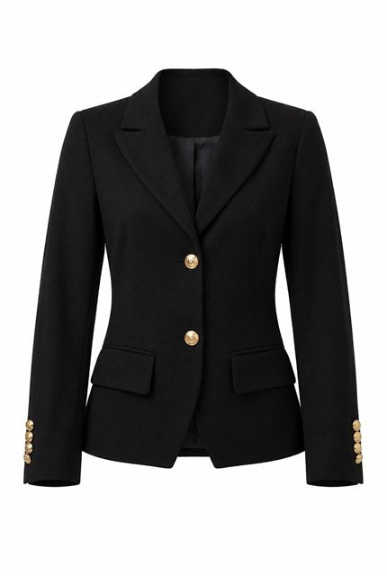Wool Blazer in Black by NYC Factory