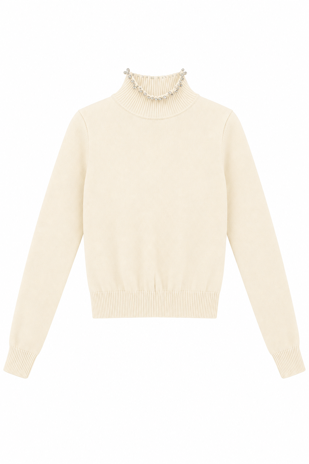 Pearl Mock Neck Sweater