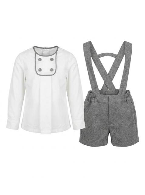 Overall Set in Grey by Clô