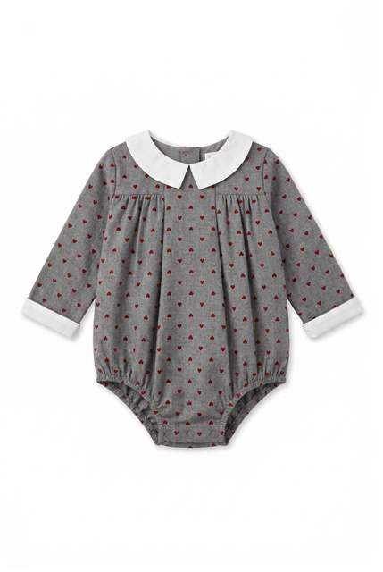 Heart Print Bubble in Grey by Clô
