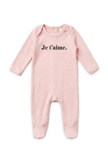 Je T'aime Print Footie