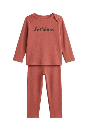 Je T'aime Print 2 Piece Set