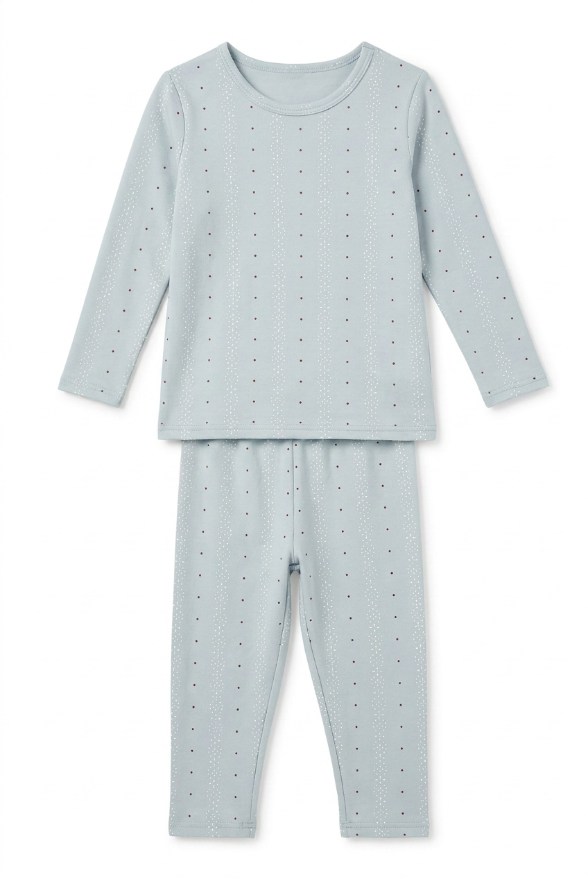 Dot Stripe Long 2-Piece Set in Blue White by Little Fragile