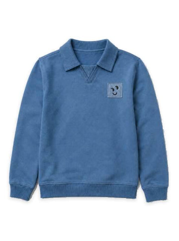French Terry Rib Collar Sweatshirt