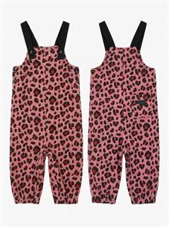 Corduroy Leopard Printed Long Overall in Rose by FYI