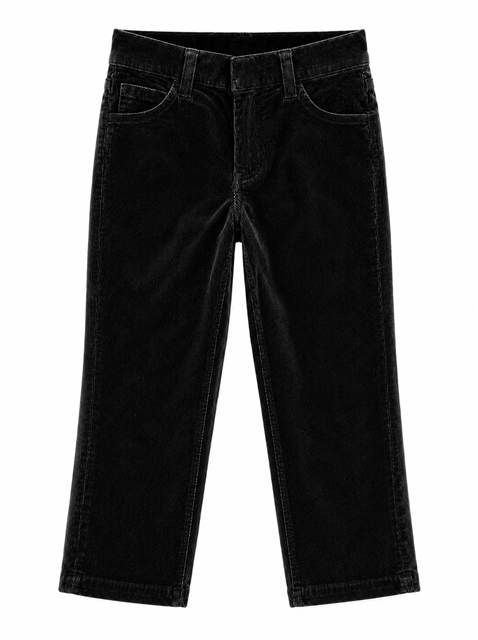 Stretch Corduroy Pants in Black by FYI