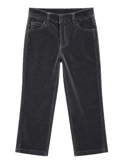 Stretch Corduroy Pants in Charcoal by FYI
