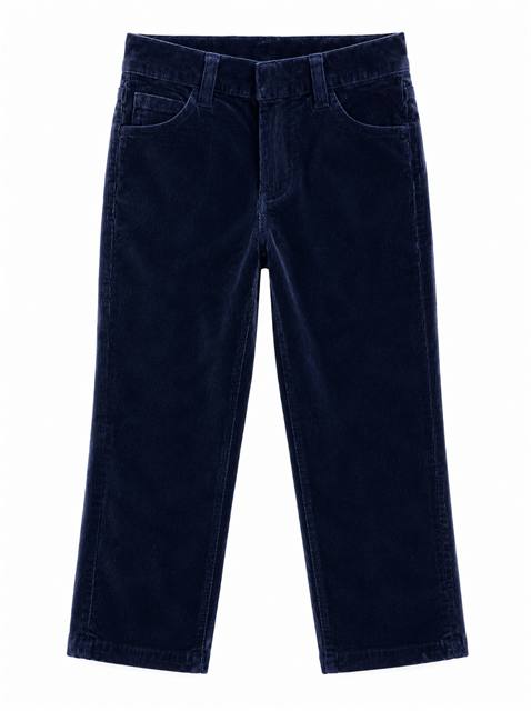 Stretch Corduroy Pants in Navy by FYI