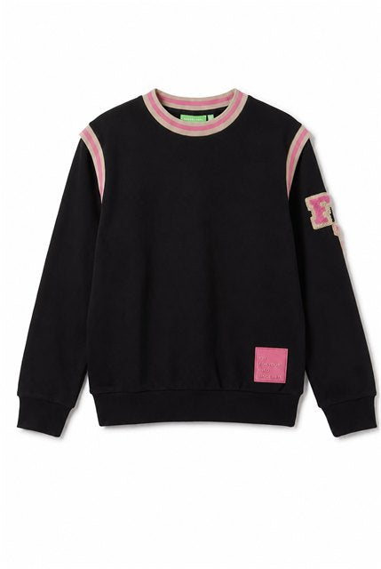 French Terry Sweatshirt in Black by FYI