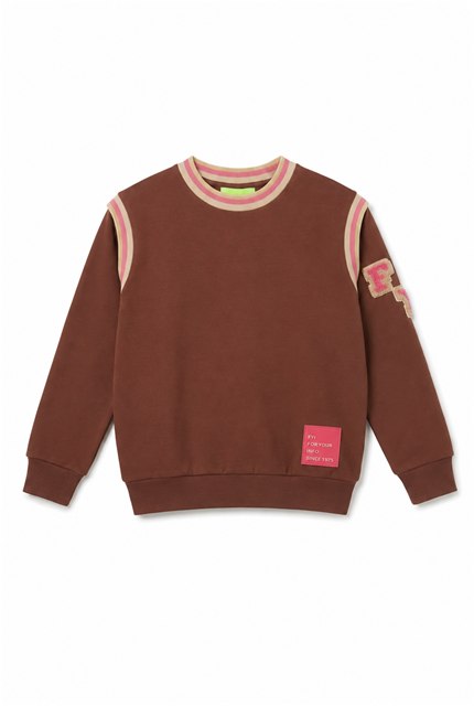 French Terry Sweatshirt in Burgundy by FYI