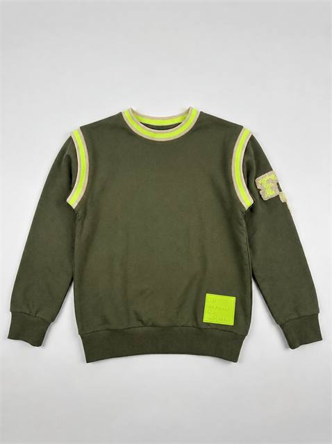 French Terry Sweatshirt in Olive by FYI