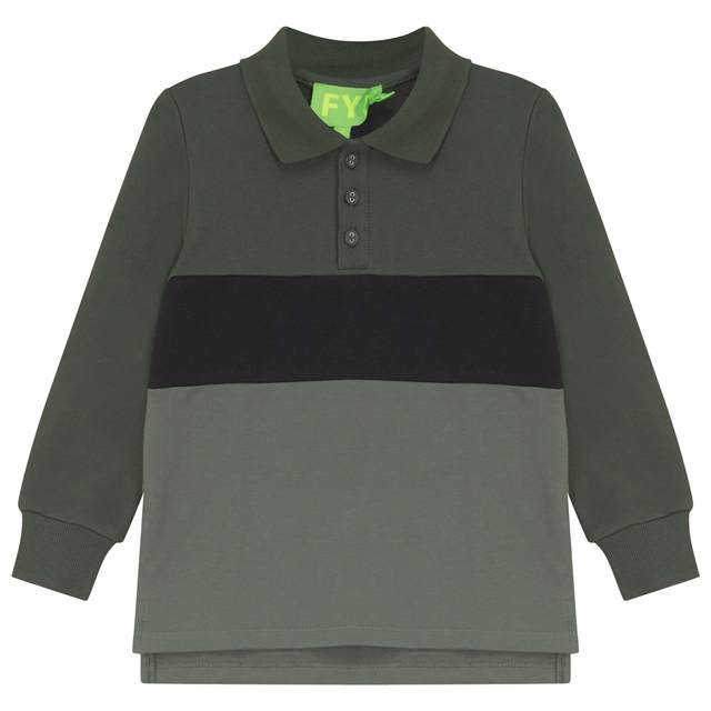 Multi Polo in Olive Black by FYI