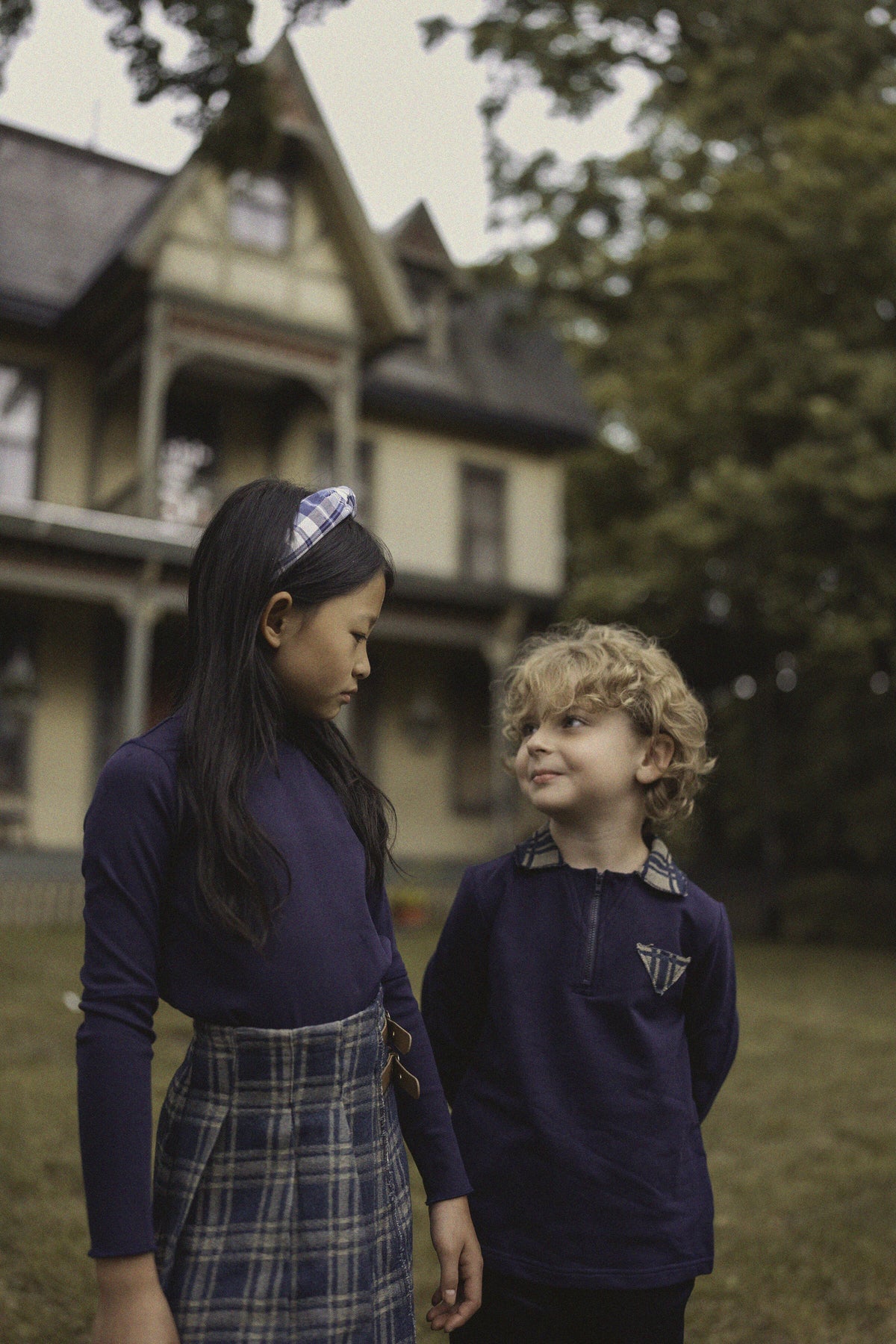 Polo Sweatshirt in Navy by FYI