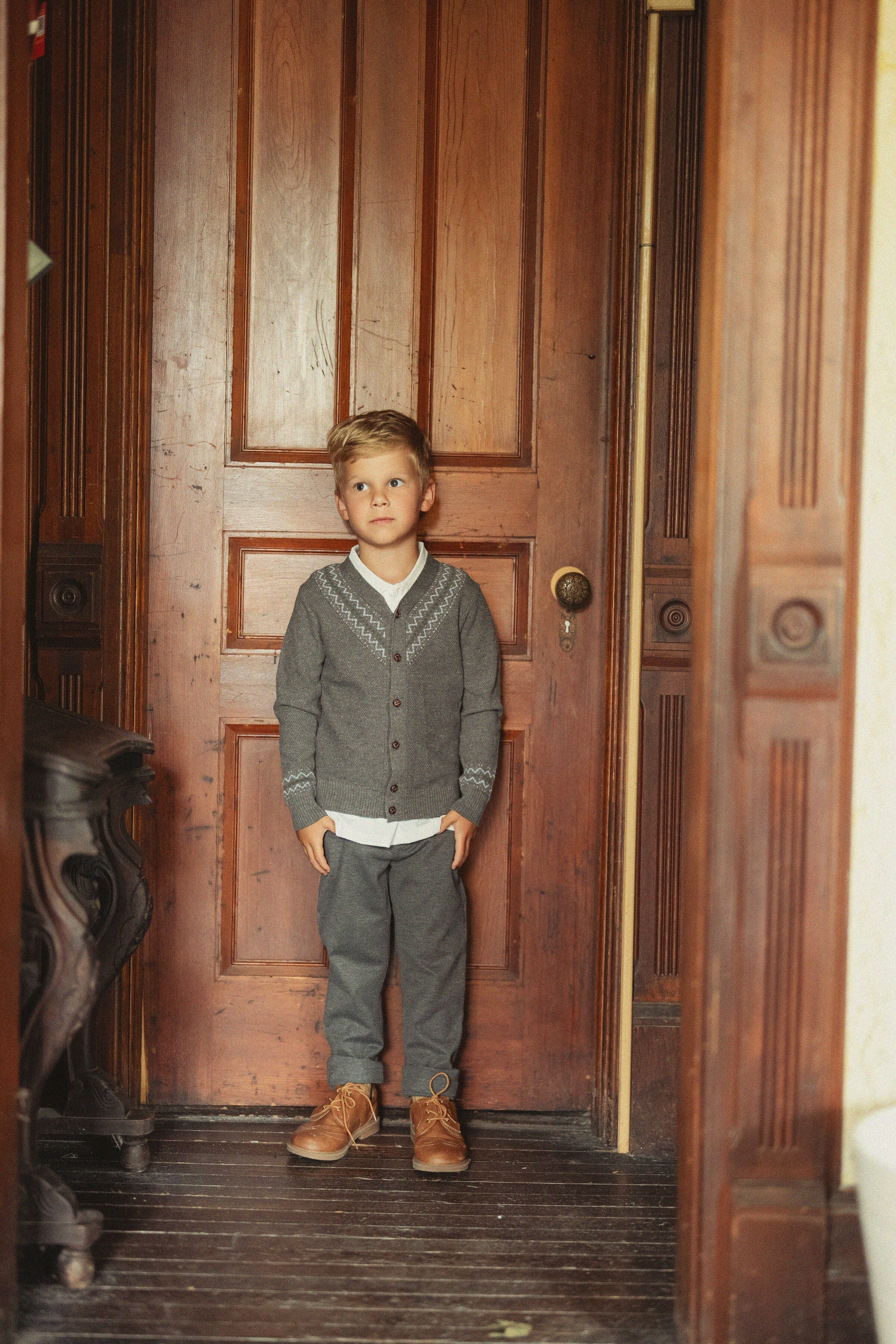 Textured Knit Cardigan in by Charlotte & George