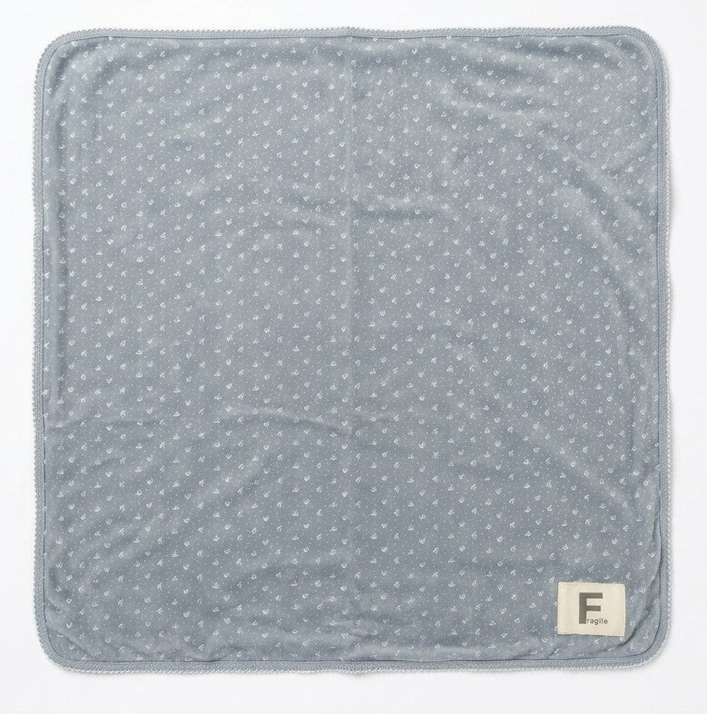 Printed Velour Blanket in Blue One Size by Fragile