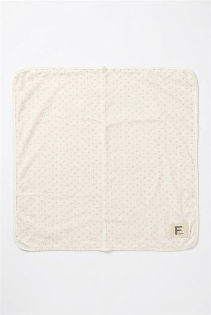 Printed Velour Blanket in Powder Pink One Size by Fragile