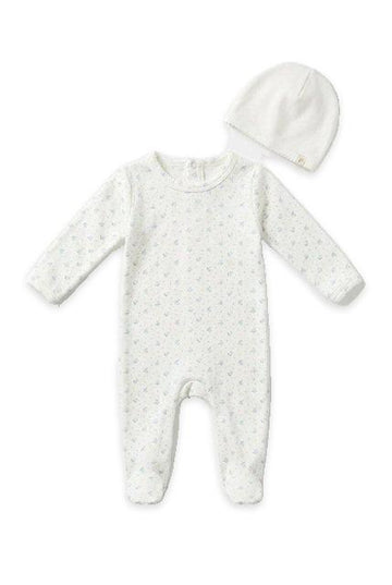 Printed Velour Footie