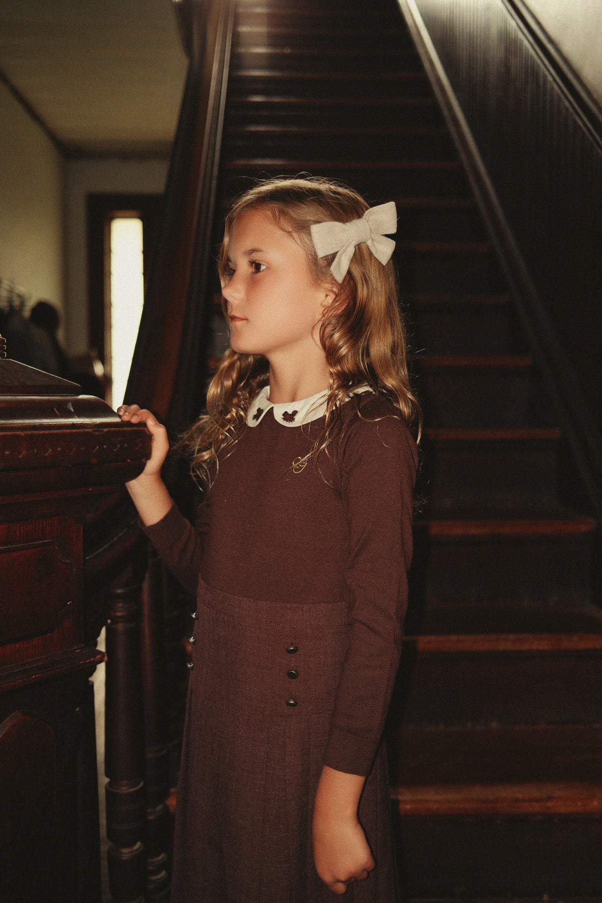 Peter Pan Collar Knit Sweater