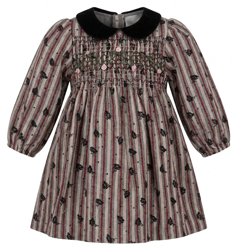 Smocked Floral Dress