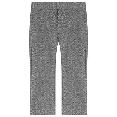 Woven Dress Pant in Charcoal by Charlotte & George