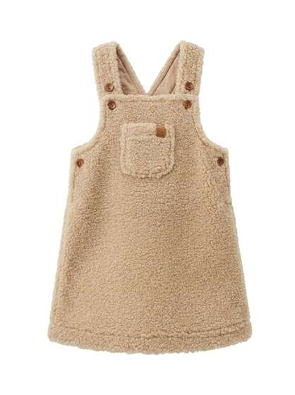Shearling Faux Fur Jumper in Gravel by J'taime +1