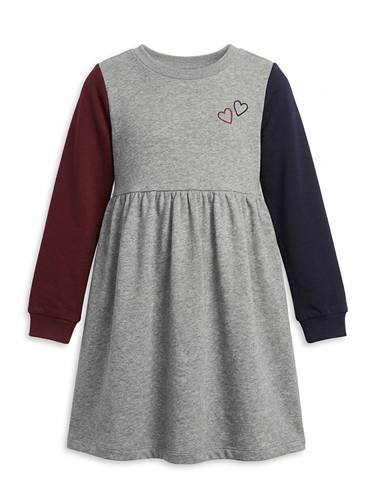 Colorblock Knit Dress in Grey Mix by FYI