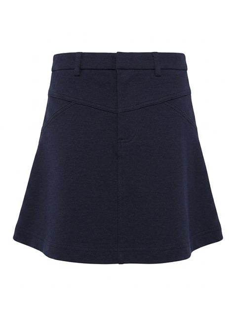 A-Line Knit Skirt in Navy by FYI