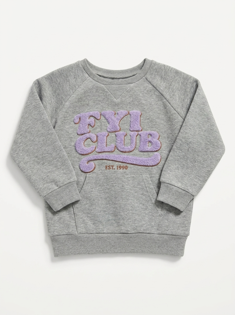 FYI Club Sweatshirt in Grey Mix by FYI