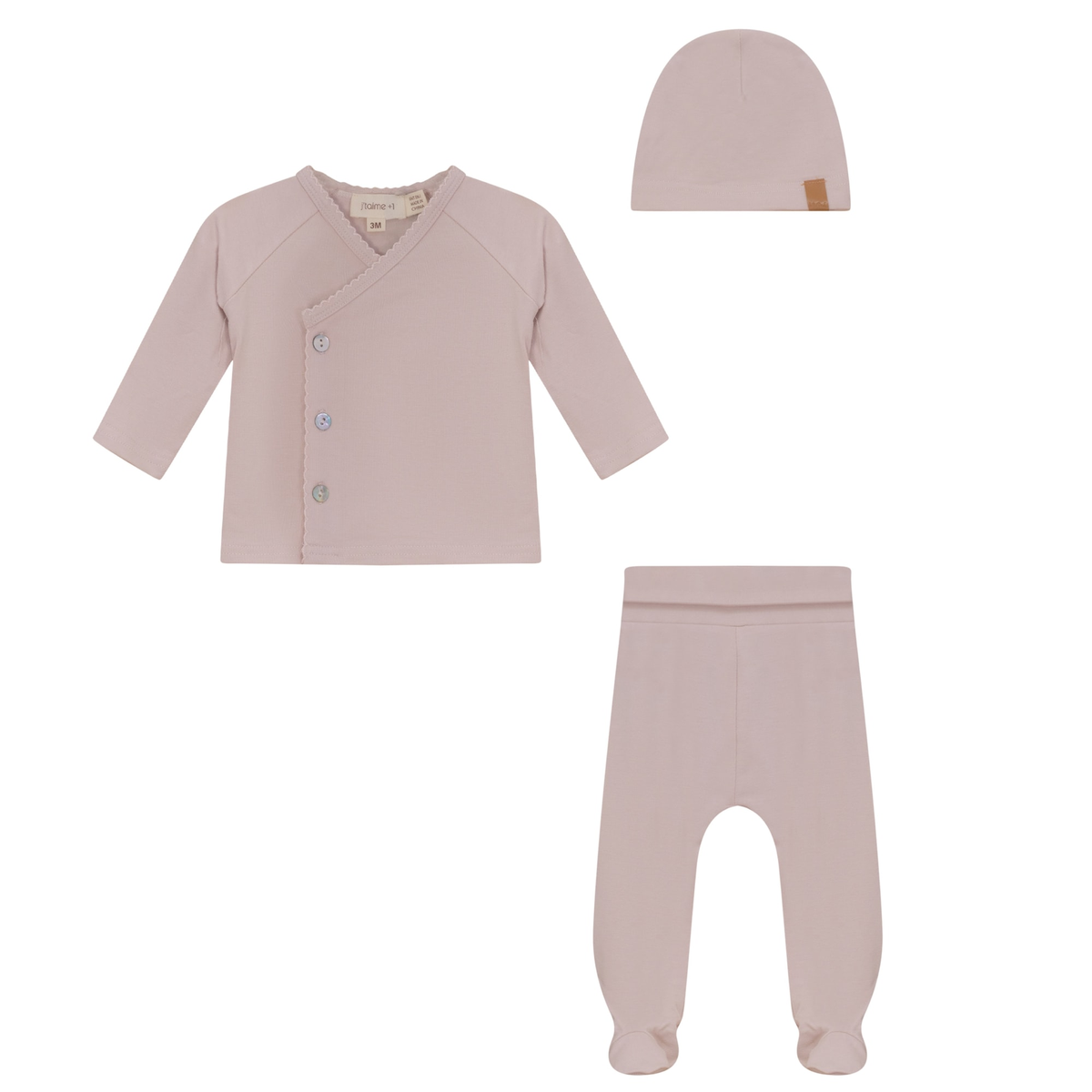 Bamboo Side Snap Cardigan & Footie Set