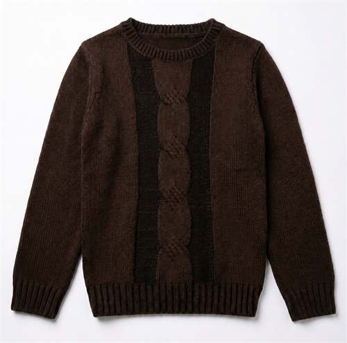 Cable Knit Sweater in Chocolate Mix by Clô