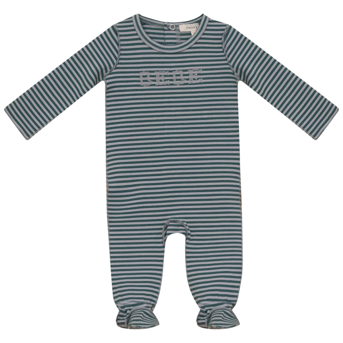 Stripe Footie in Forest by Fragile