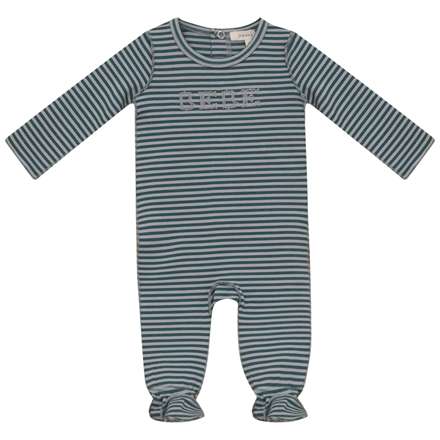 Stripe Footie in Forest by Fragile