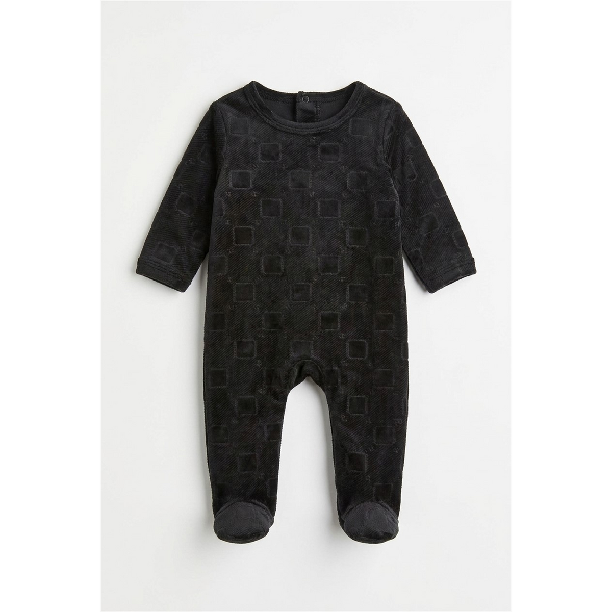 Embossed Velour Footie