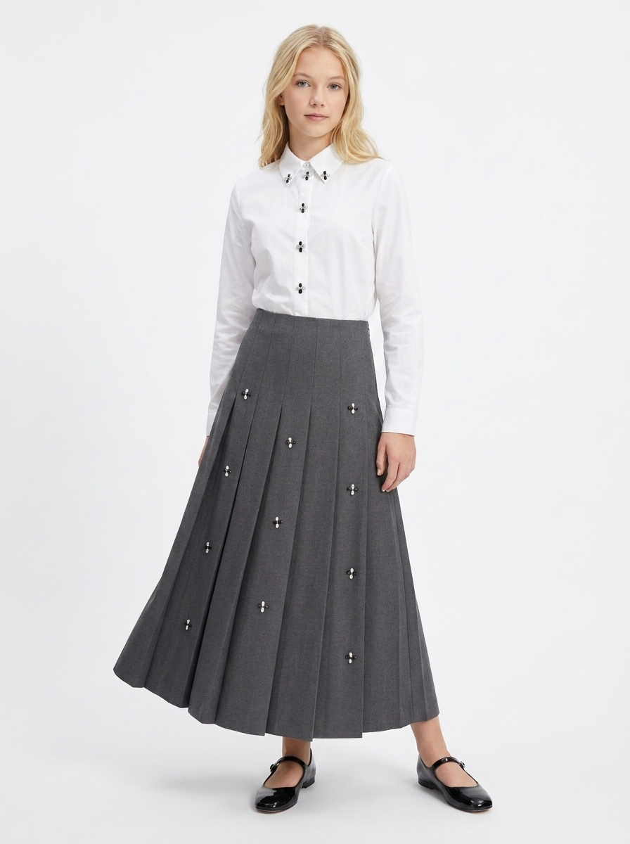 Shirt With Rhinestone