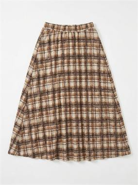 Sunburst Pleat Pull On Skirt in Chocolate by Legend