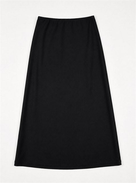 Pull On Bias Skirt in Black by Legend