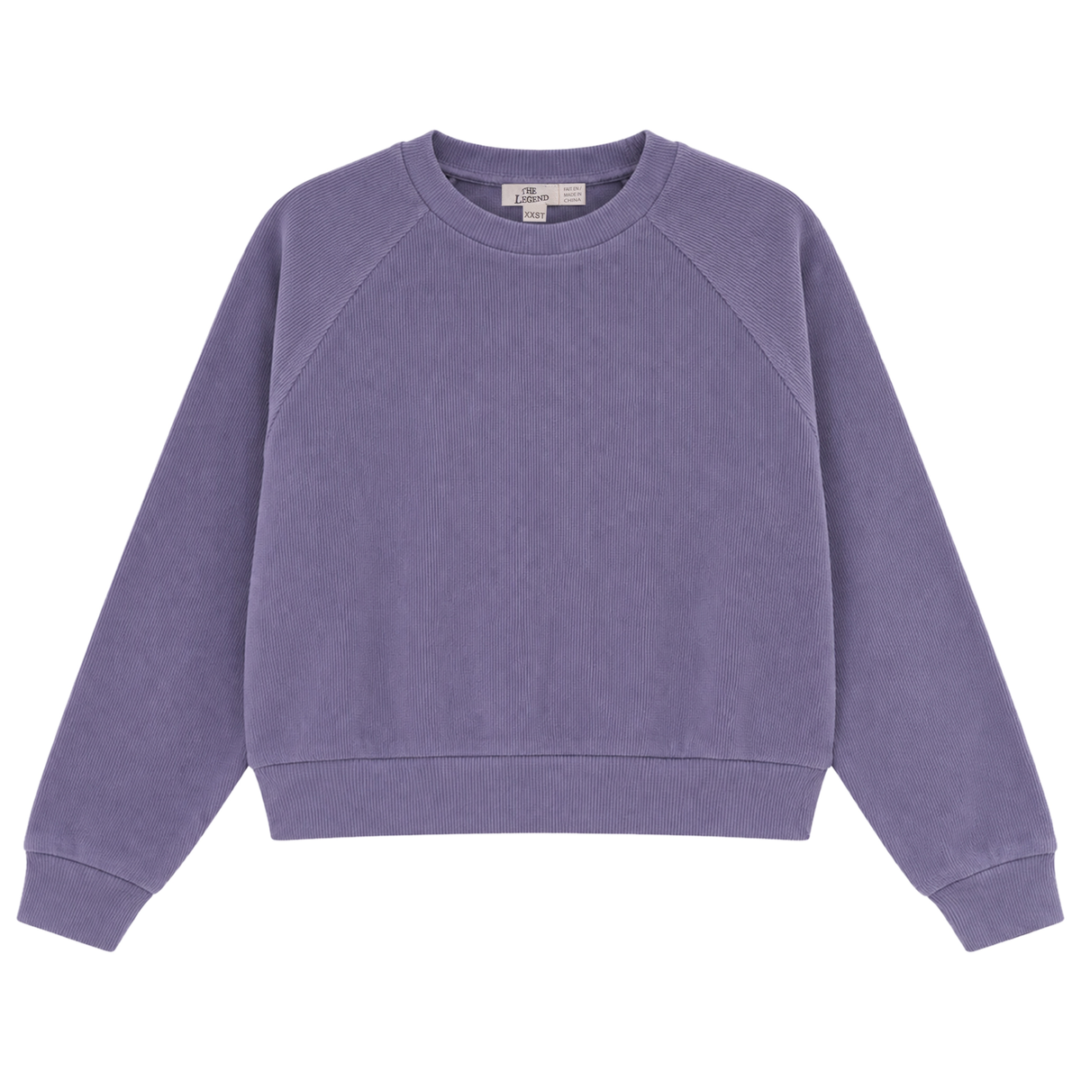 Rib Crop Top in Plum by Legend