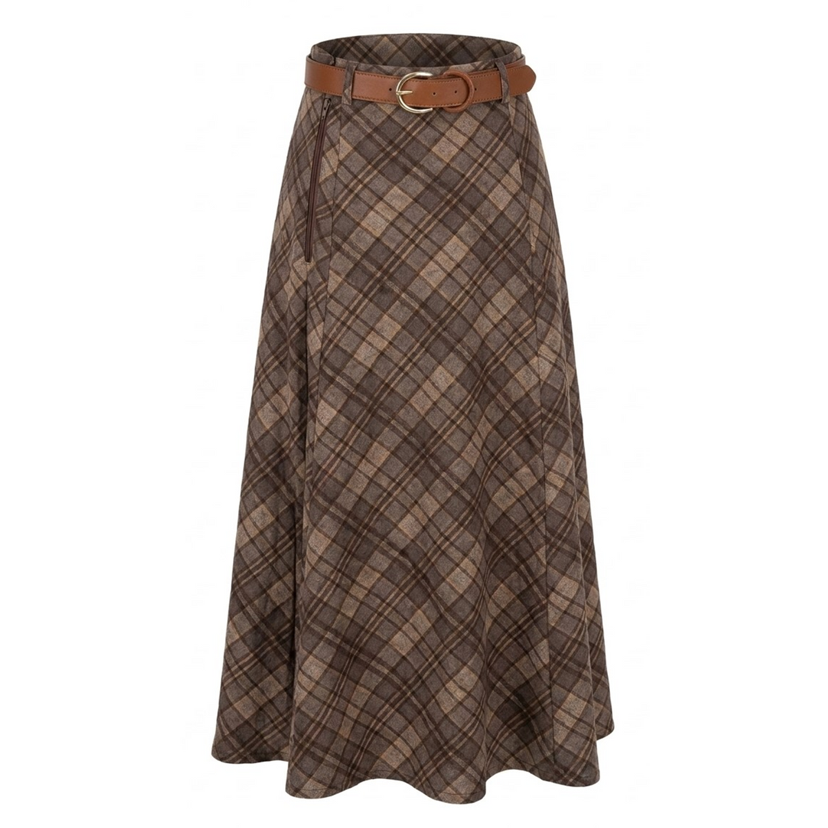 Midi Skirt In A Woven Fabric