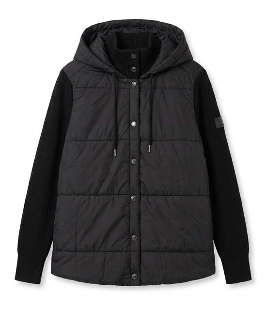Maternity Quilted Sweater Combo Jacket