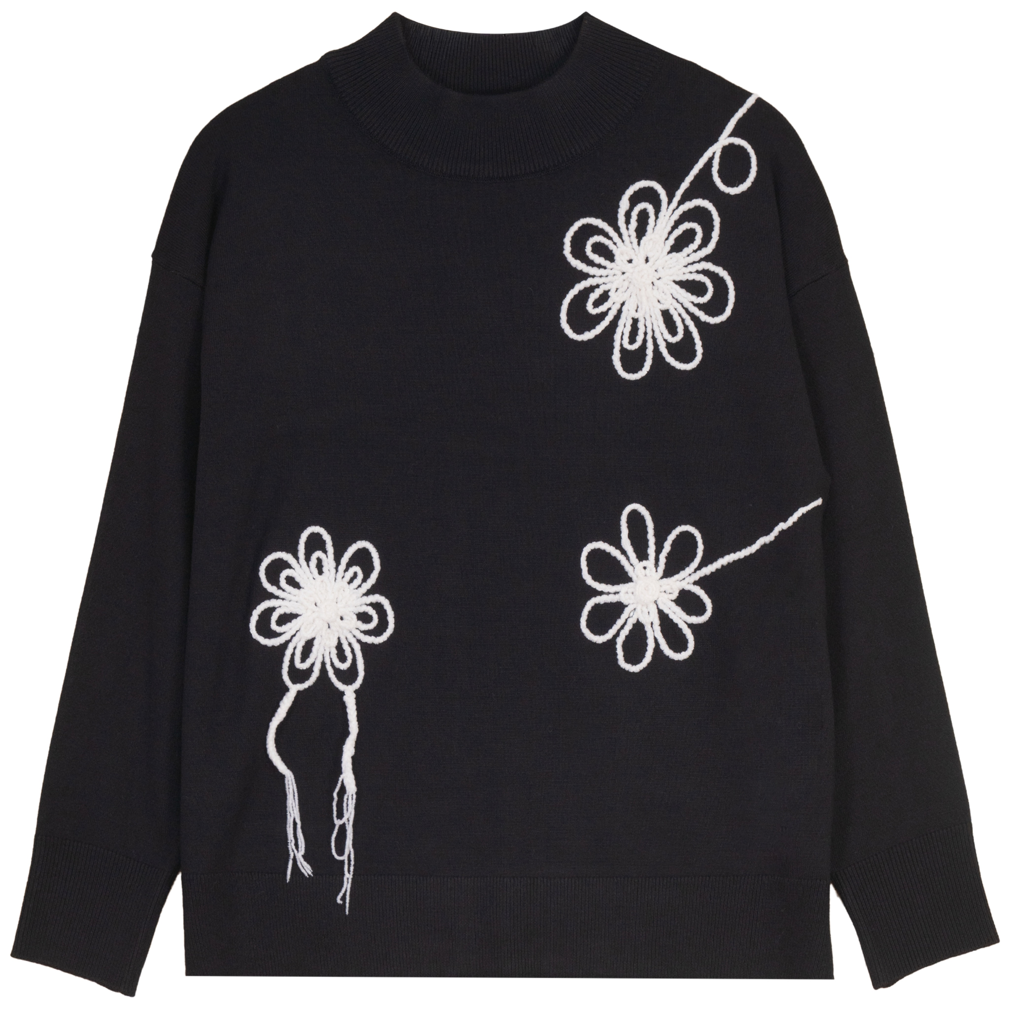 Maternity Rope Applique Sweater in by La Enceinte