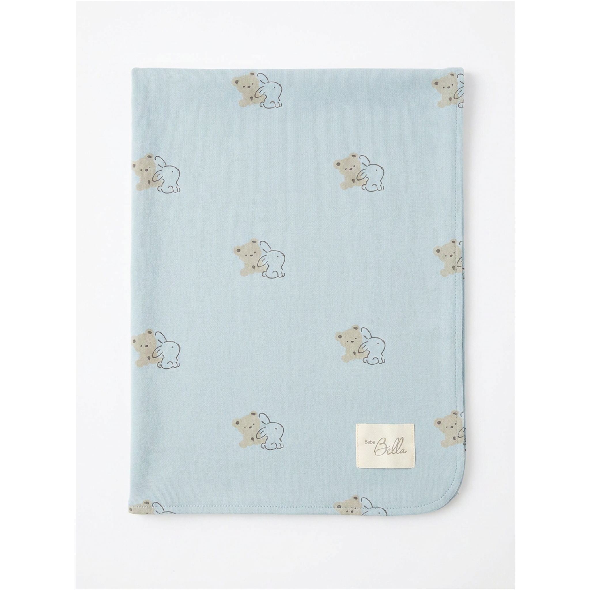 Bear & Bunny Print Blanket