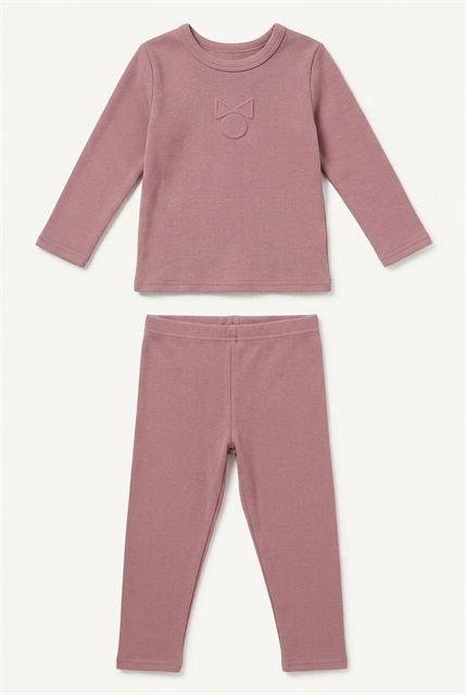 Bow Tie Puff Print Set in Rose by LUX Regular