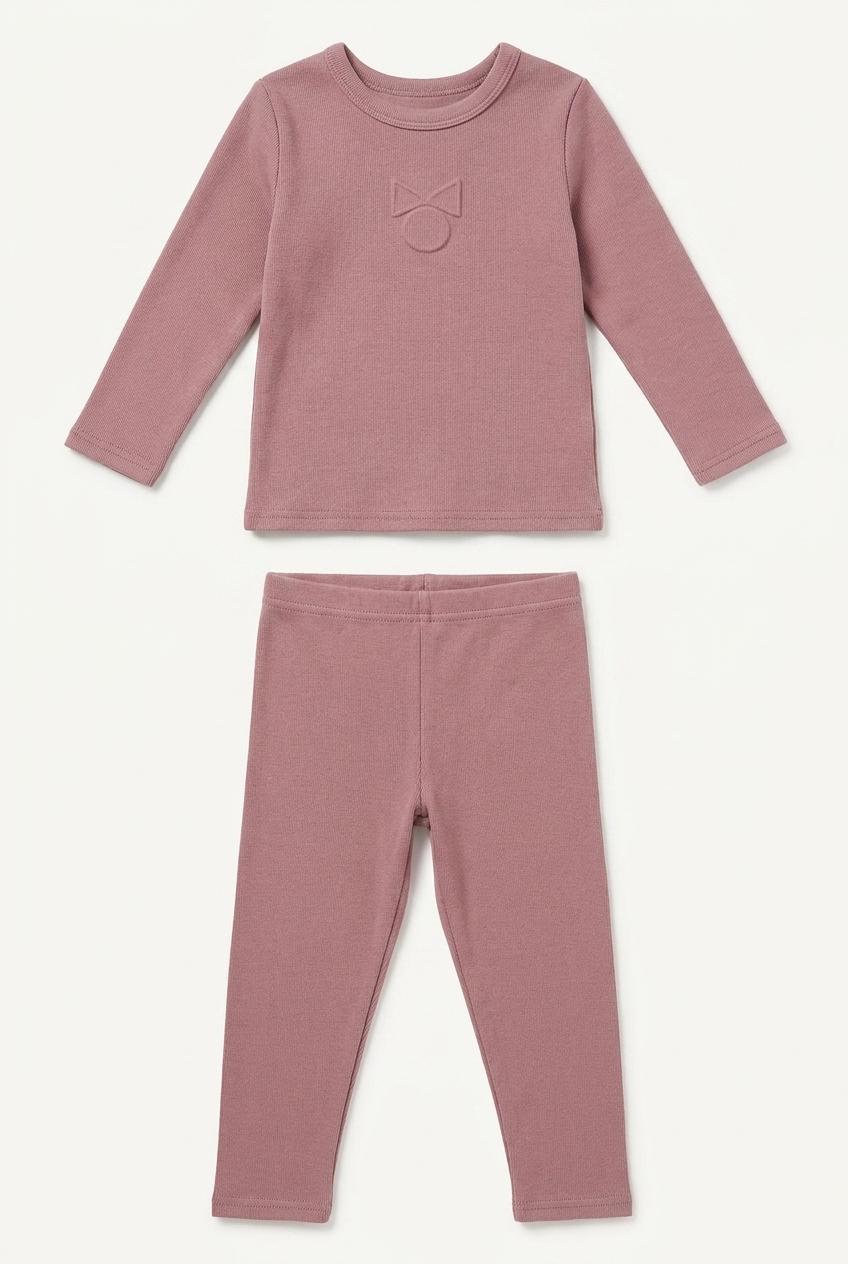 Bow Tie Puff Print Set in Rose by LUX Regular
