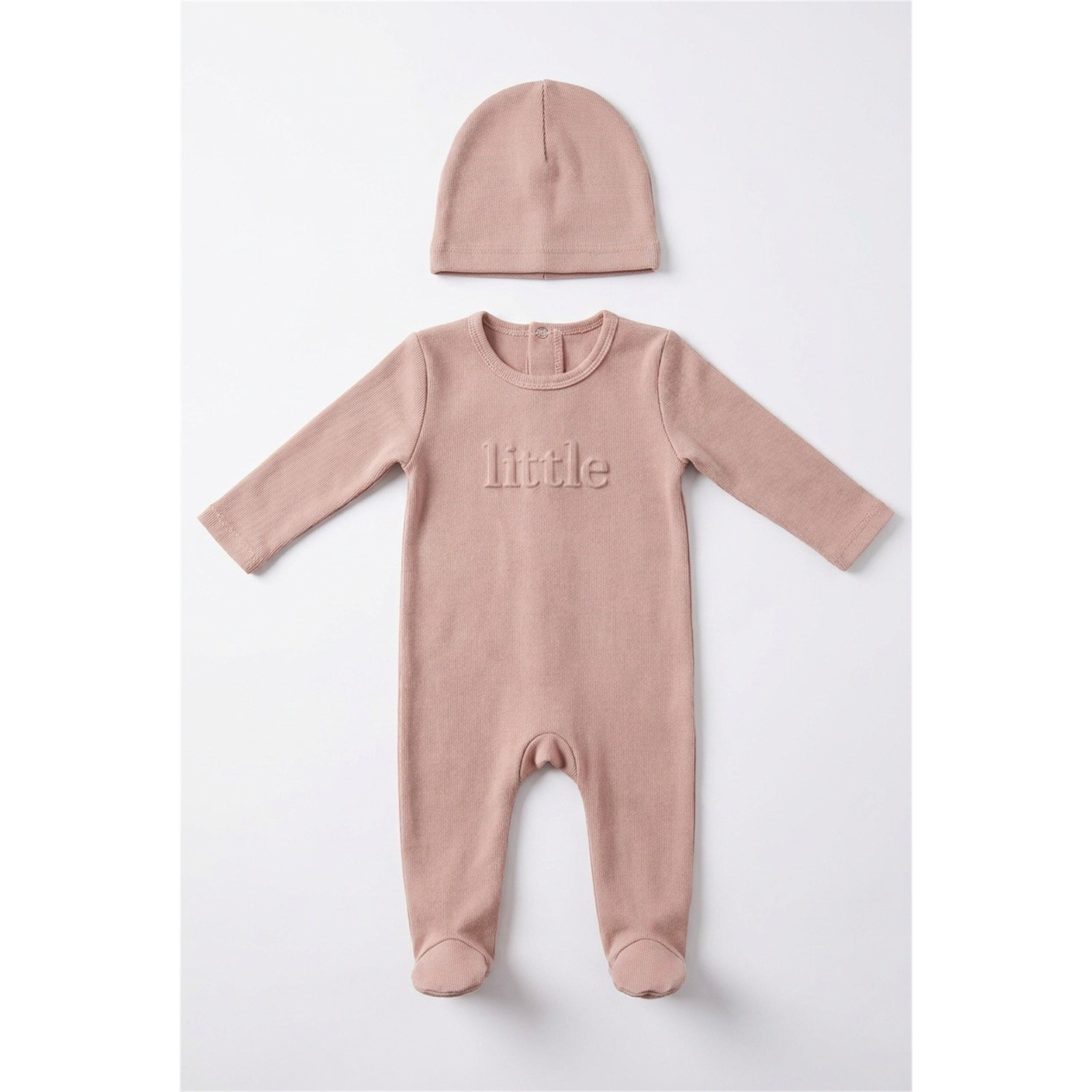Little Puff Print Footie in Primrose by Lux Baby