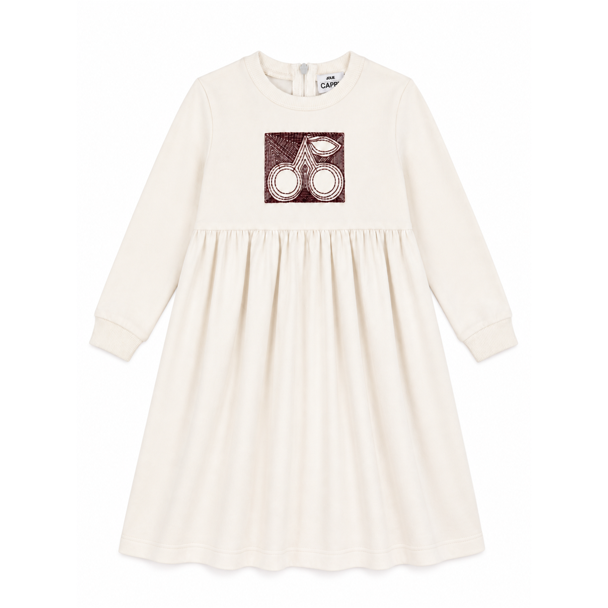 Cherry Embroidery Dress in Cream by Jolie Capri